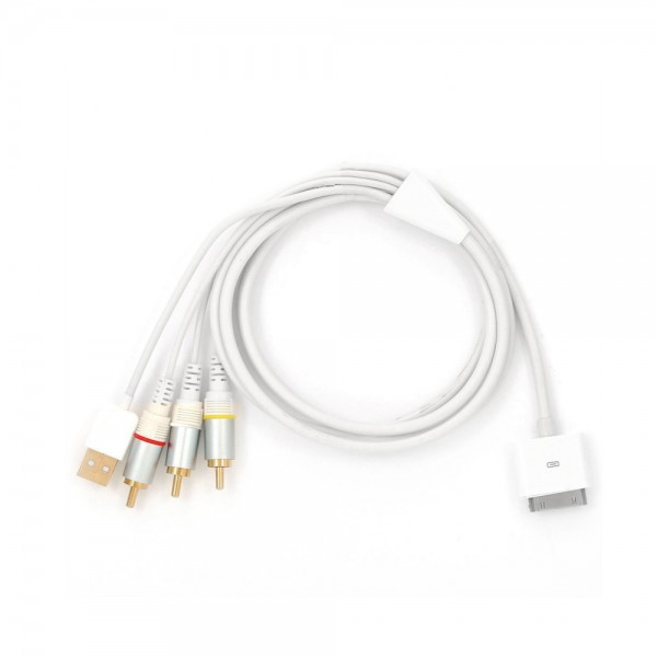 Cáp Apple Composite AV Cable MC748ZM/A - Hàng Nhập Khẩu