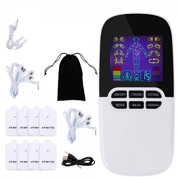 TENS Unit Muscle Stimulator Acupuncture Health Care Body Massager Digital Therapy Machine EMS Massage Laser Rhinitis Tre