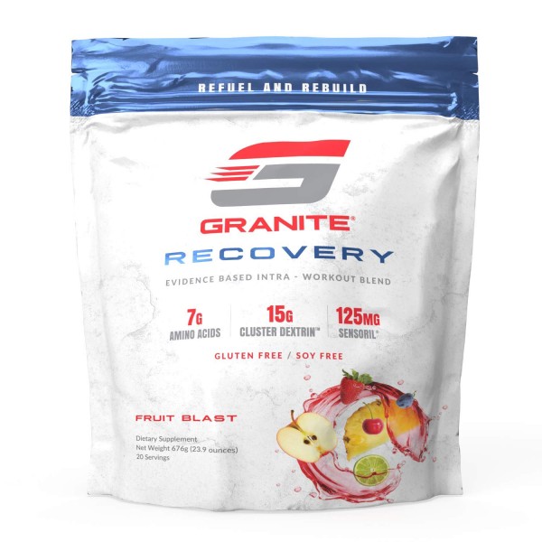 Intra-Workout Powder by Granite Supplements | 20 Servings of Recovery Fruit Blast to Maximize Muscle Growth and Speed Up Recovery | Includes Amino ...