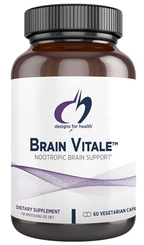 Designs for Health Brain Vitale with Cognizin Citicoline - 'Nootropic' Supplement to Help Support Cognition, Mood + Memory with GPC Choline...