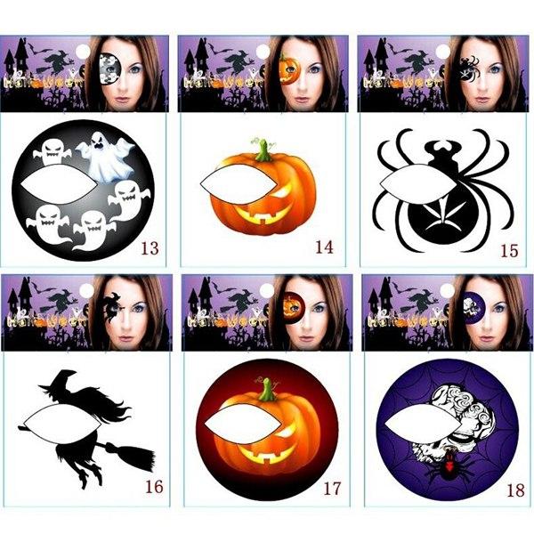 Halloween Eye Shadow Decoration Water Transfer Tattoo Sticker