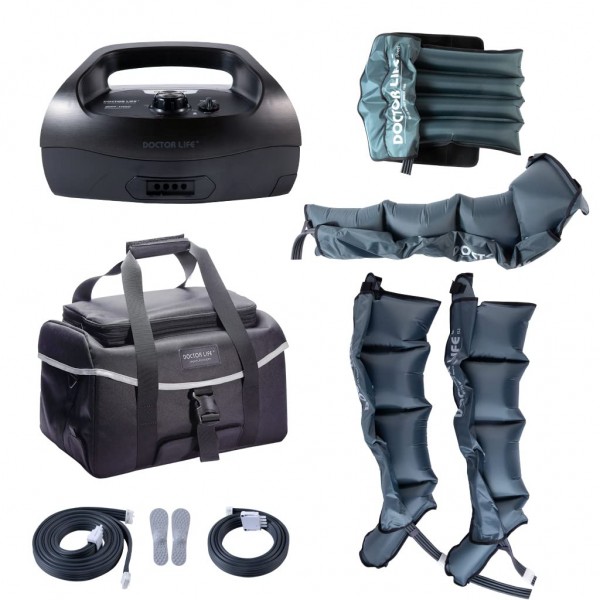 [DOCTOR LIFE] SP-1000 Full Body, L Boots, Sequential Air Compression Massager. Blood & Lymphatic Circulation Therapy System : Pump, Boots. and Arm....