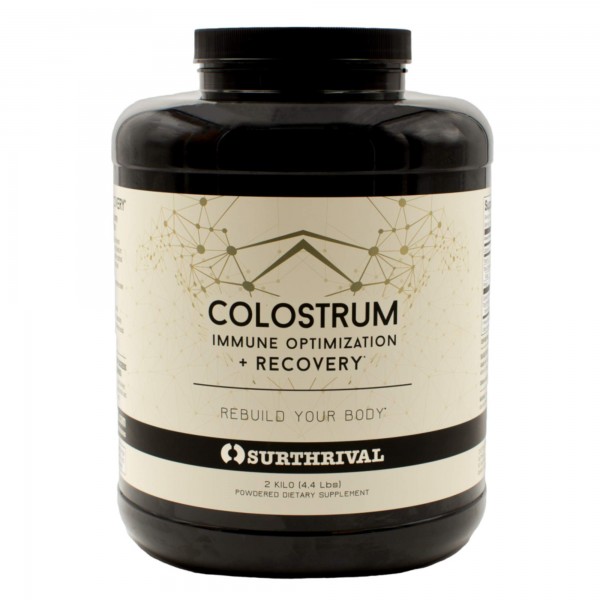 Surthrival: Colostrum Powder (2 Kilo, 4.4lbs), Immune Optimization & Recovery, Powdered Dietary Supplement, Gut Health, Immune Support, Keto Friendly