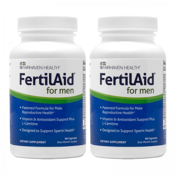 FertilAid for Men 2 Month Supply, Male Fertility & Prenatal Vitamin, Supports Count & Motility, Maca/L-Carnitine/CoQ10 to Target Fertility, Methylf...