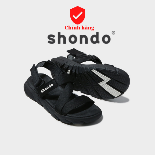[HCM]Giày Sandals SHONDO F6 Sport - F6S301-Màu đen thịnh hành