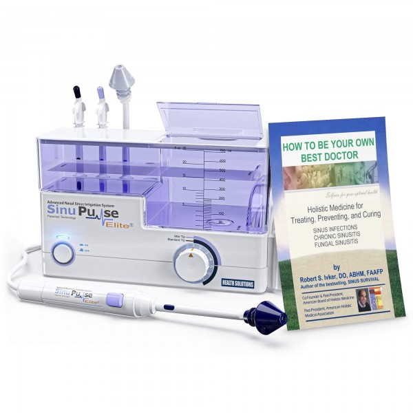 SinuPulse Elite Advanced Nasal Irrigation System, Pulsating Nasal Congestion Relief & Sinus Rinse Machine, More Effective Than Neti Pot, with Sinus...