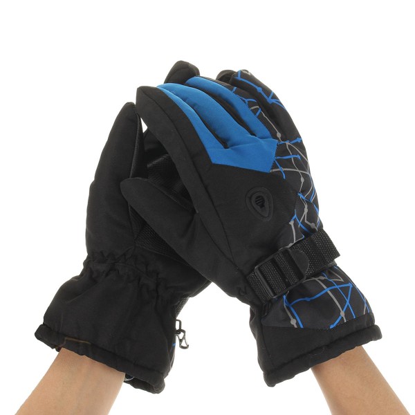 Mens Winter Skiing Gloves Waterproof Thermal Warm Snowboard Running Bike Ski Mittens