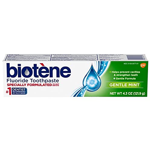 Biotene Gentle Mint Fluoride Toothpaste 4.3 Oz