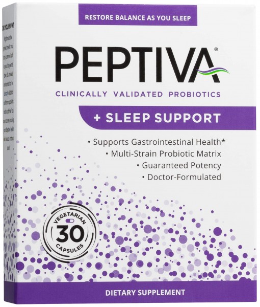 Peptiva 26 Billion CFU Probiotic and Sleep Support - Clinically Validated Multi-Strain Probiotic - Lactobacillus and Bifidobacterium, Melatonin - 3...