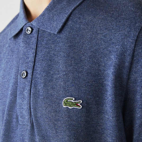 Áo Polo Nam Lacoste Mens Slim Fit Polo In Petit Piqué Blue