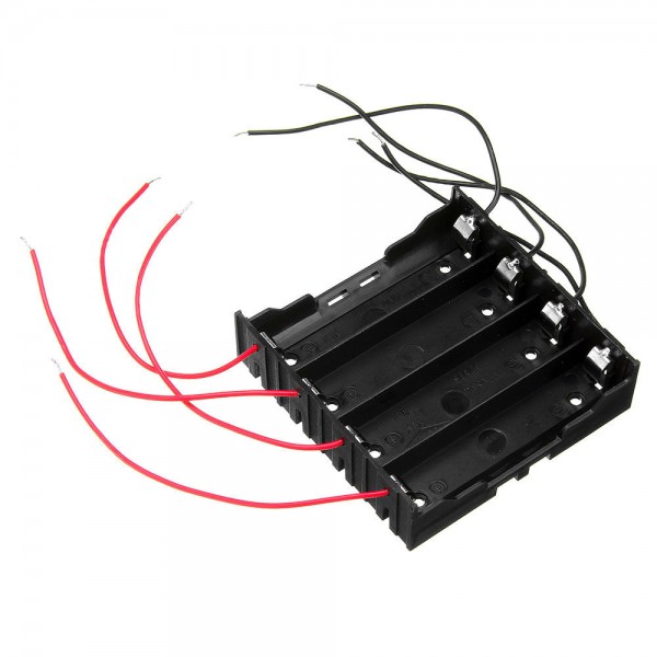 3pcs DIY 4 Slot 18650 Battery Holder With 8 Leads