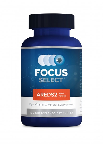 Focus Select® AREDS2 Based Eye Vitamin-Mineral Supplement - AREDS2 Based Supplement for Eyes (180 ct. 90 Day Supply) - AREDS2 Based Low Zinc Formul...