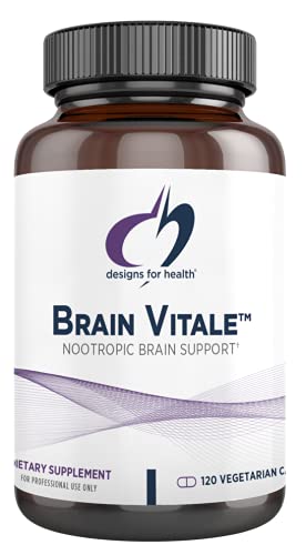 Designs for Health Brain Vitale with Cognizin Citicoline - 'Nootropic' Supplement to Help Support Cognition, Mood + Memory with GPC Choline...