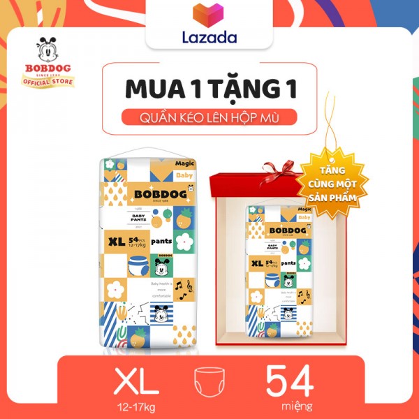 [MUA 1 TẶNG 1][Voucher giảm 30K] Voucher tích lũy 25KBỉm/Tã quần Bobdog Hút mềm và siêu hút size L58*2/XL54*2/XXL50*2/XXXL46*2 miếng