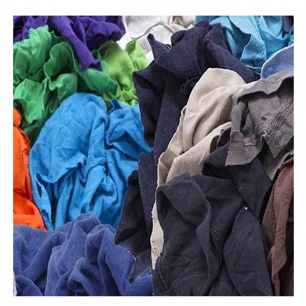 Colored T-Shirt / Knit Rags - 50 LB. Box - Shop Rags - Low LINT Recycled