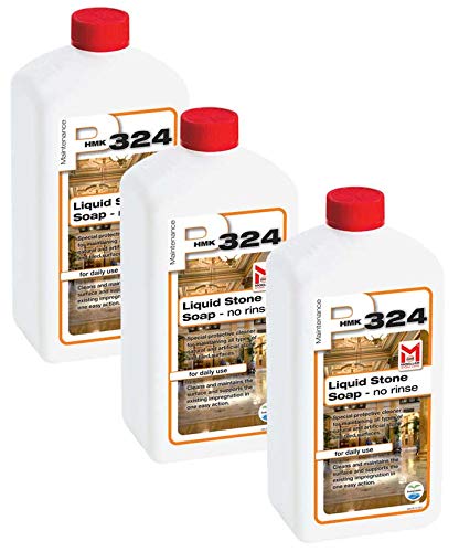 HMK P324 (P24) Liquid Stone Soap 1-Liters 3-Pack pH Neutral Stone Maintenance Cleaner