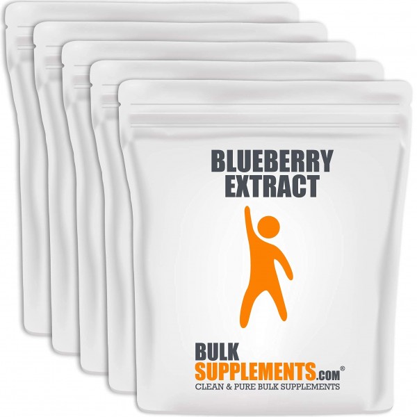 BulkSupplements.com Blueberry Extract Powder - Blueberry Extract for Baking - Anthocyanin Supplement - Antioxidants Supplement - Wild Blueberry Pow...