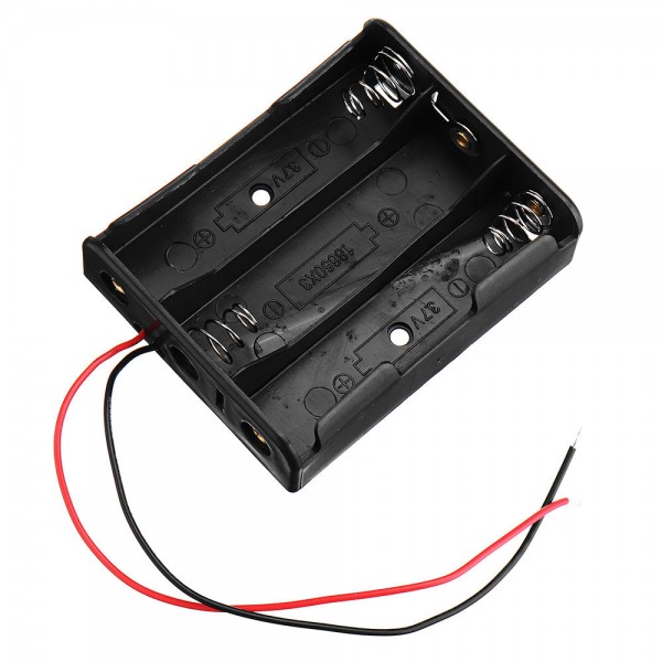 3pcs 4 Slots 18650 Battery Holder Plastic Case Storage Box for 4*3.7V 18650 Lithium Battery