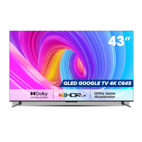 SẢN PHẨM MỚI 2023 - Hàng chính hãng QLED TV 4K UHD - Tivi 43- TCL 43C645 - Tivi 43 inch - Tivi cao cấp