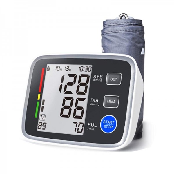 Digital Blood Pressure Monitor for Automatic Upper Arm Adjustable BP Cuff for Home Use