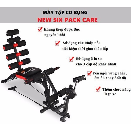 Máy tập cơ bụng đa năng new six pack care 2018