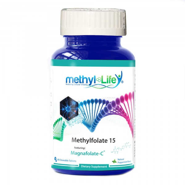 Methyl-Life Purest L-Methylfolate 15 mg Pharmaceutical Grade Professional Strength Active Folate - 3 Months Supply. Chewables. Non-GMO. Gluten Free...