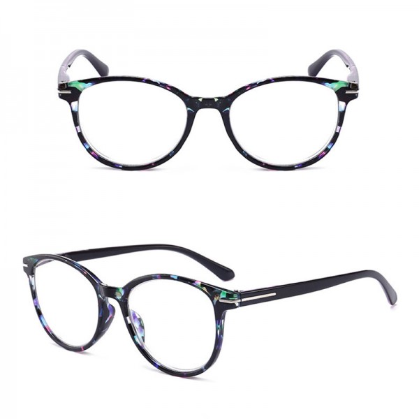 Reading Eye Glasses Magnifying Vintage Round Shape Frame Eyewear HD Lens Eyeglasses