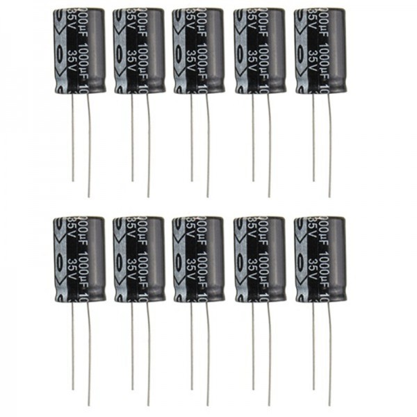 Geekcreit® 10pcs 35V 1000uF Electrolytic Capacitor Low ESR 13 x 20mm