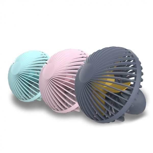 Loskii HF-200 Portable Mini Electronic Desktop Mushroom Shape Summer Cooling Fan 2 Grade Adjustment USB Charging Fan