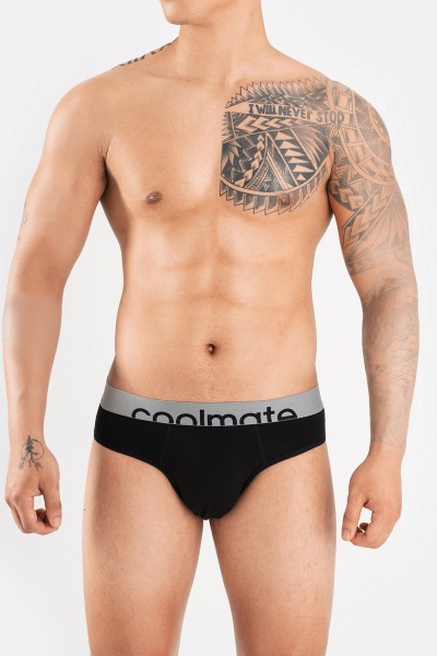 Deal -  Combo 2 Quần lót Brief vải Cotton Modal đen cạp mới