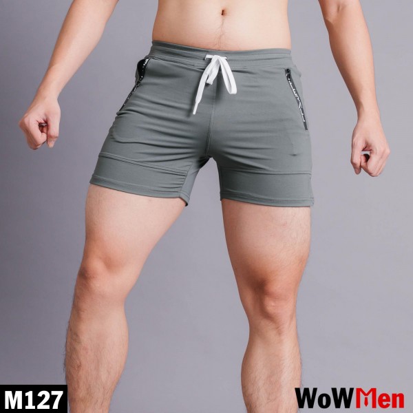 [HCM]Quần Short Thun Nam Tập Gym Đi Bơi Form Ôm Ngang Đùi Mẫu Ngắn Local brand WoW Men - MM127