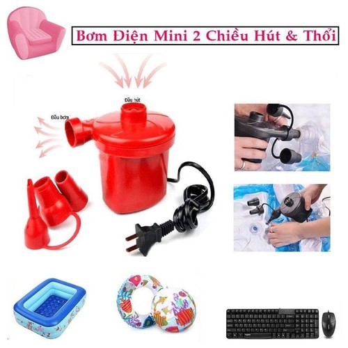 Bơm điện mini thổi hút 2 chiều