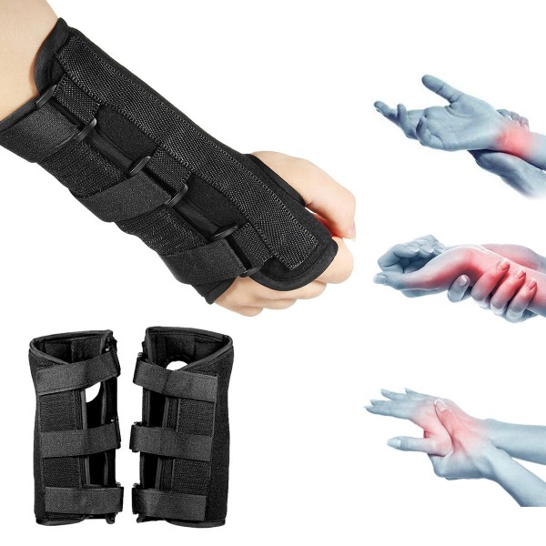 Left / Right Wrist Guard Brace Carpal Tunnel Support Sprain Forearm Splint Band Strap Belt Wristband Hand Wrist Guard Su