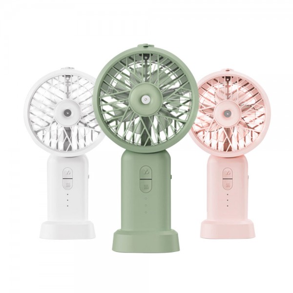 DOCO HF001 Ultrasonic Spray Handheld Fan Three Speeds Two Spray Modes Desktop Fan 2000mAh Long Battery Life from