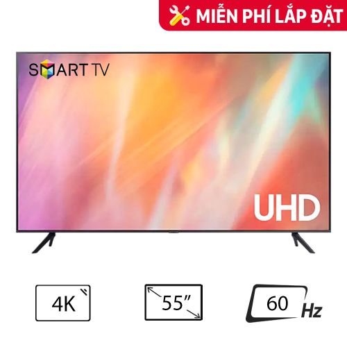 Smart Tivi Samsung Crystal UHD 4K 55 inch UA55AU7700KXXV