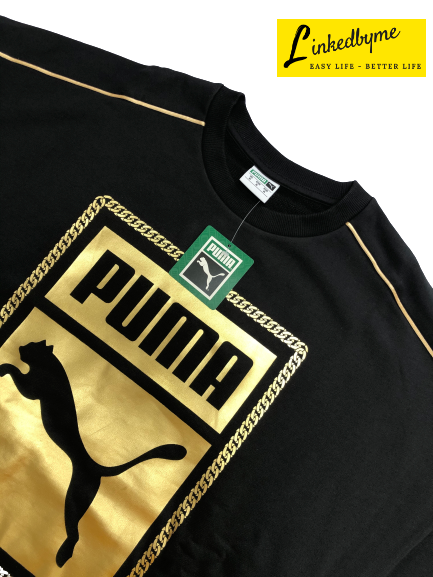 [HCM]ÁO JUMPER PUMA NAM MÀU ĐEN - VÀNG