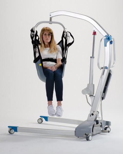 Patient Aid One Piece Patient Lift Sling with Positioning Strap, Size Small, 600lb Weight Capacity