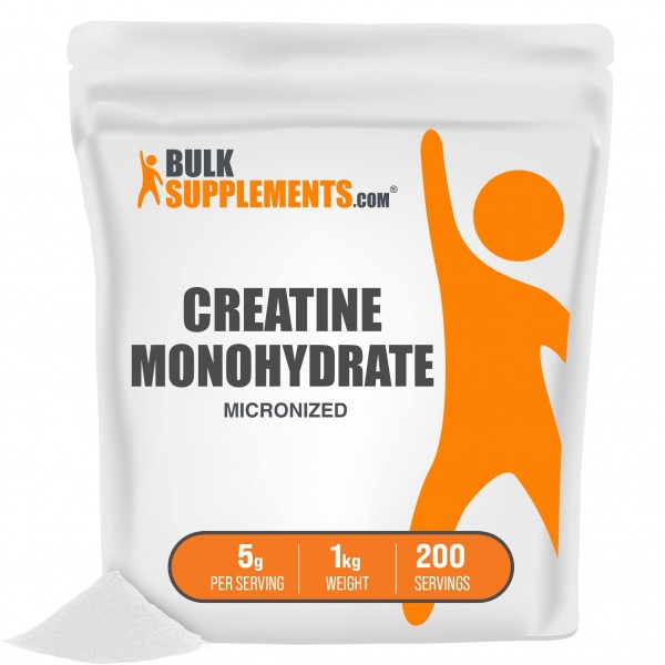 BulkSupplements.com Creatine Monohydrate Powder - Pre Workout with Creatine - Micronized Creatine - Vegan Pre Workout - Pre Workout Women - Creatin...