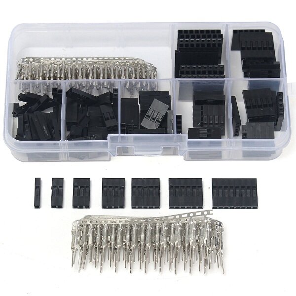 Geekcreit 310pcs 2.54mm Male Female Dupont Wire Jumper With Header Connector Housing Kit