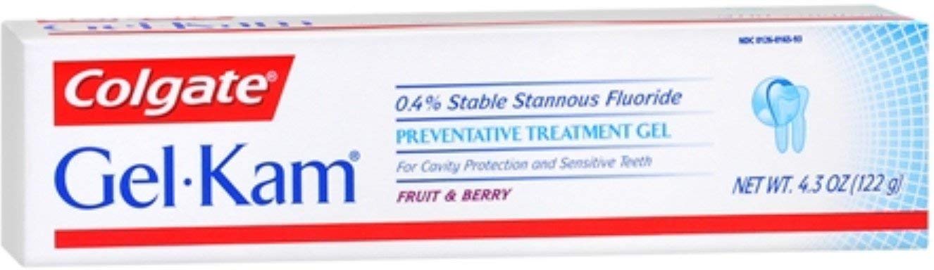 Gel-Kam Fluoride Preventive Treatment Gel Fruit and Berry Flavor 4.30 oz (Pack of 5)