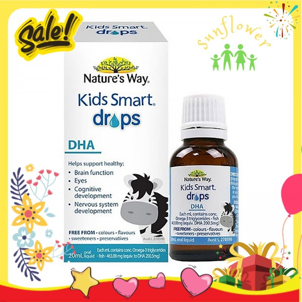 DHA Dạng Giọt Nature’s Way Kids Smart Drops Úc