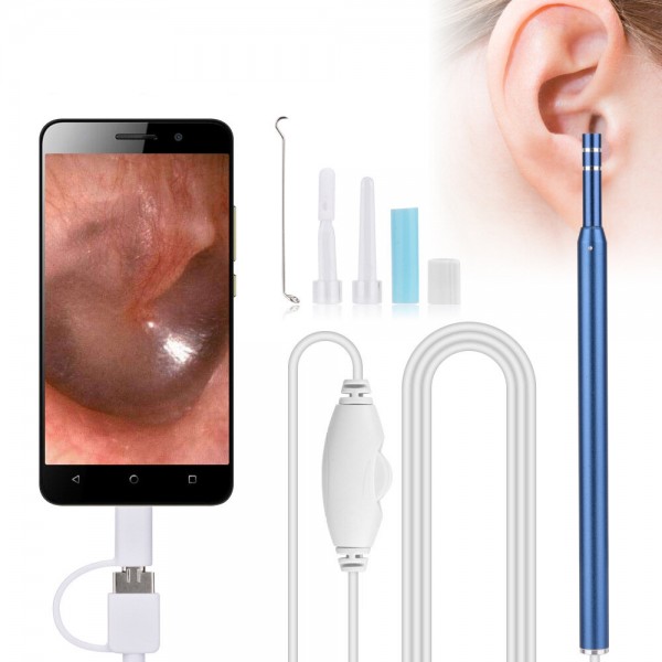 3-in-1 6 LED 130W HD WIFI Ear Cleaning Otoscope Visual Ear Pick Ear Cleaning Endoscope Ear Wax Removal Ear Mouth Nose Ot