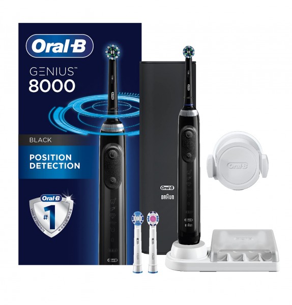 Oral-B Genius 8000 Electric Electric Toothbrush with Bluetooth Connectivity, Black