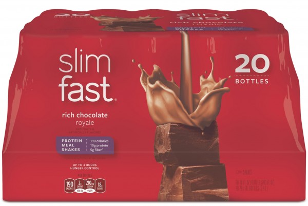 SlimFast Rich Chocolate Royale Ready To Drink Shakes, 20 Count