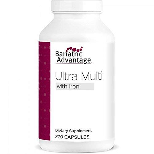 Bariatric Advantage - Ultra Multi Formula with Iron, 270 Count, Multivitamin for Bariatric Surgery Patients, Capsule