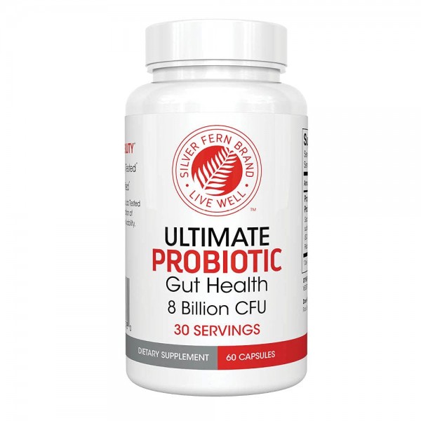 Silver Fern Ultimate Probiotic Supplement Vegicaps - Daily Metabolic Restoration, Guaranteed Survivability, DNA Verified Multi-Strain Bacillus Prob...