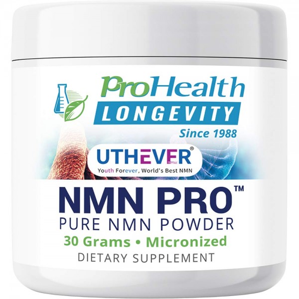 ProHealth Longevity Micronized NMN Pro Powder 30 Grams - Uthever Brand - World’s Most Trusted, Ultra-Pure, stabilized, Pharmaceutical Grade NMN to ...