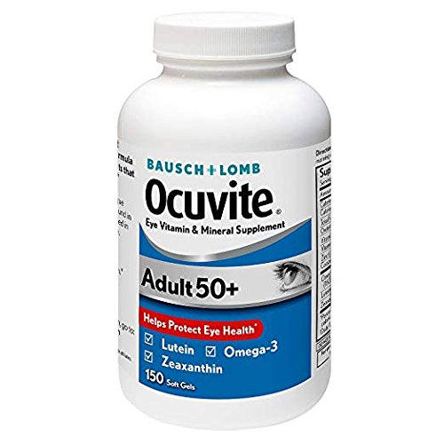 Bausch & Lomb Ocuvite Adult 50+ Eye Vitamin & Mineral 2 Packs (150 Counts)