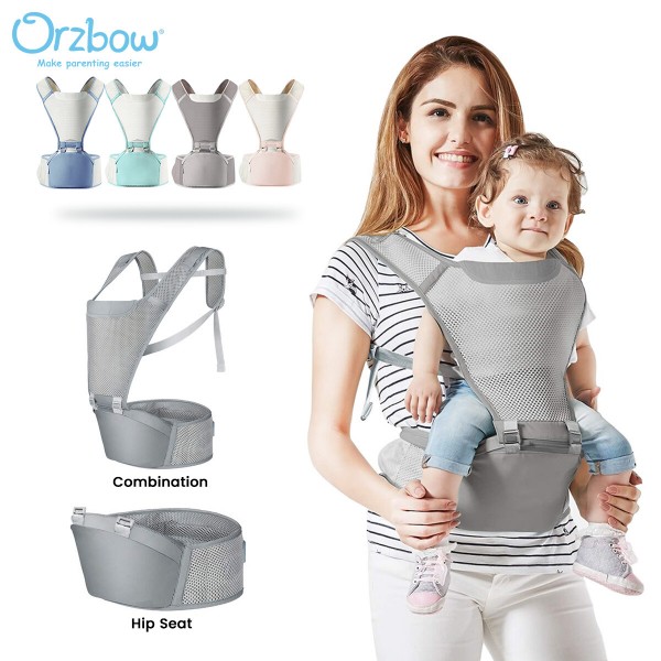 Orzbow 2 Trong 1 Con Tàu Sân Bay Với Hip Seat ergonomic Tay-Miễn Phí Bé Sling Hãng Cho Trẻ Sơ Sinh Toddler Trẻ Em Bốn Mùa Thở