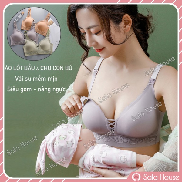 Áo Lót Bầu Và Cho Con Bú Vải Su Mềm Mịn SalaHouse (Top Bán Chạy) cho mẹ bầu và sau sinh - AL18